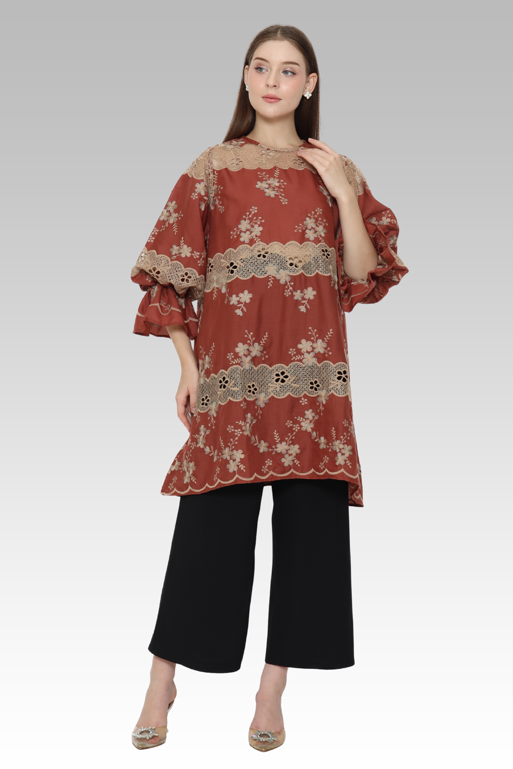 ME / Rose Silk Tunic