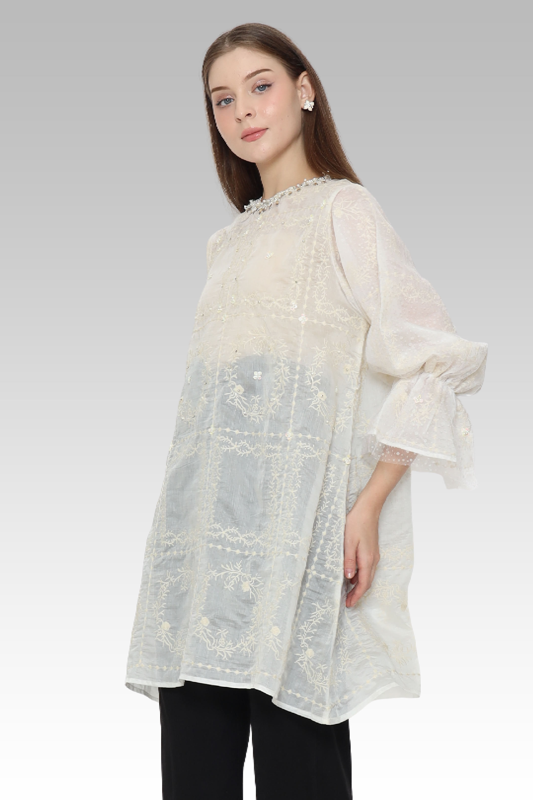 ME / Rose Silk Tunic