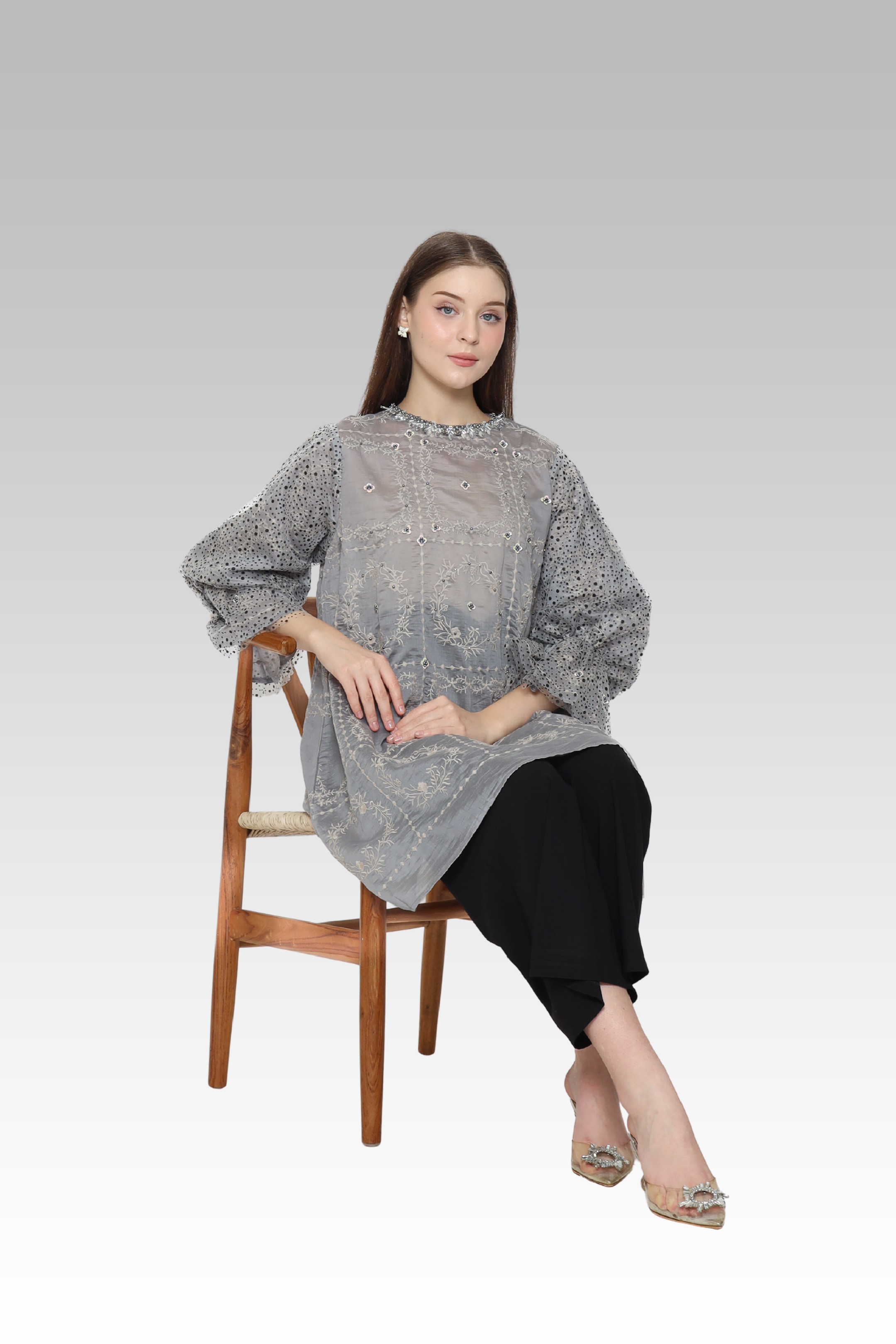 ME / Rose Silk Tunic