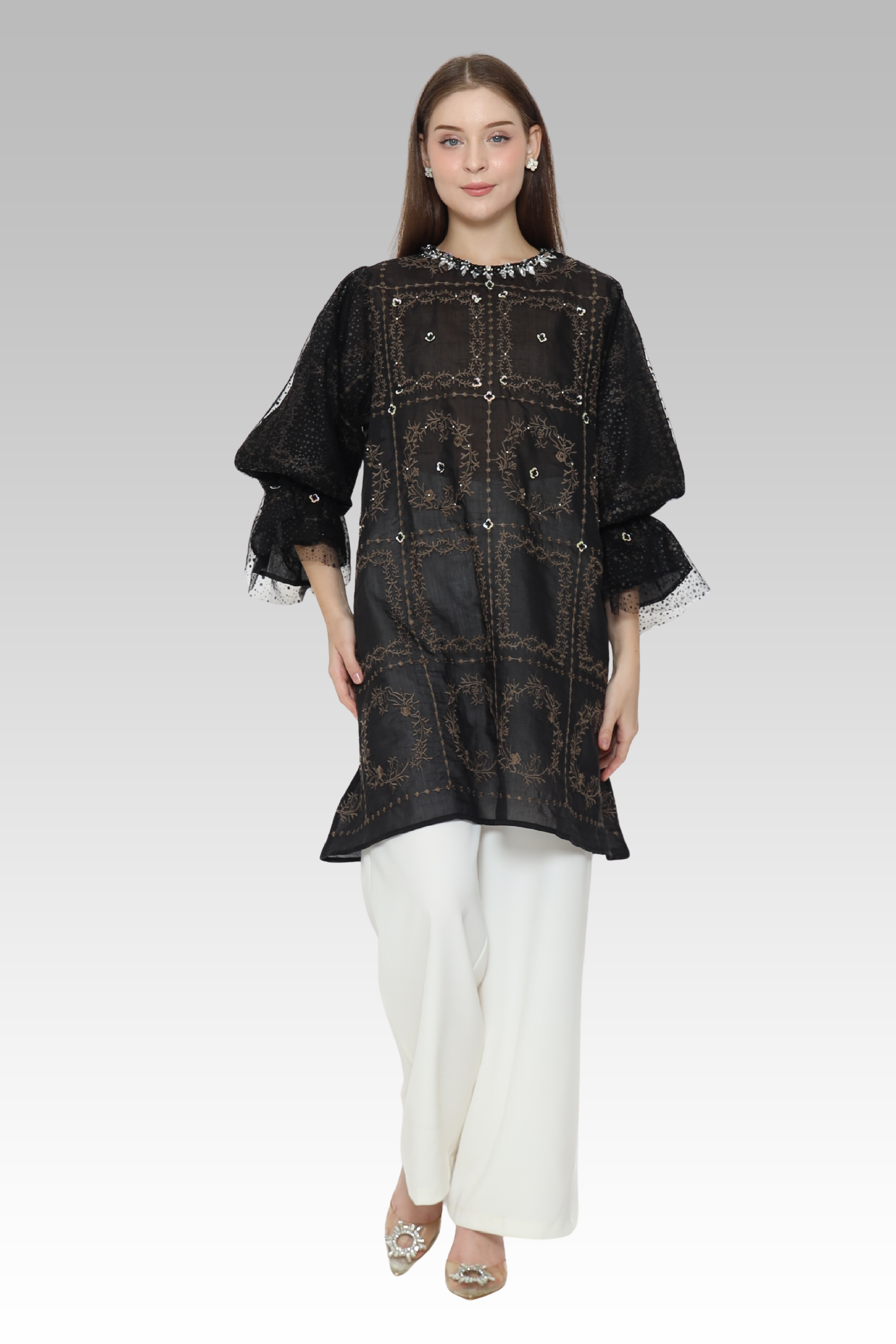 ME / Rose Silk Tunic