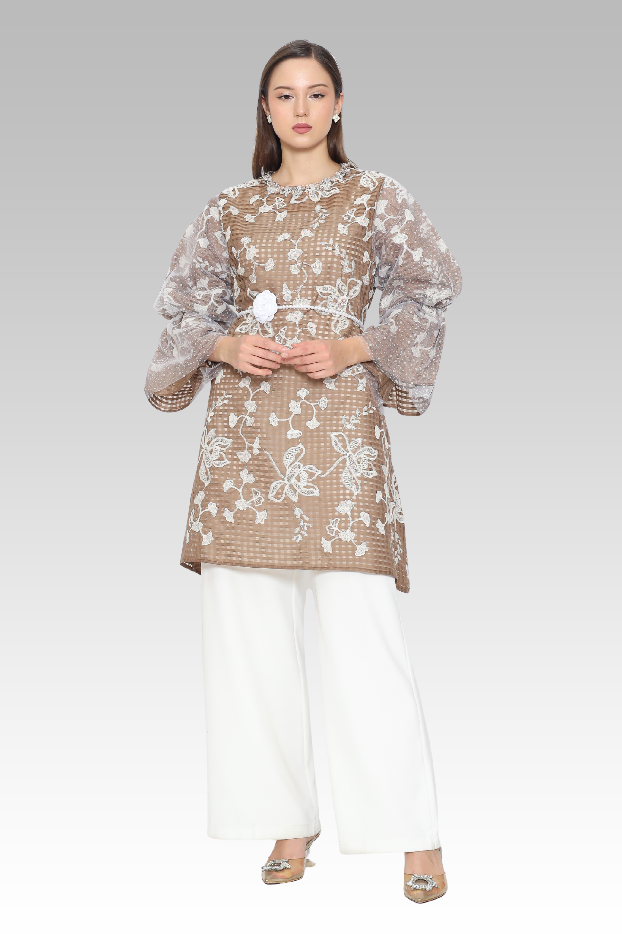 ME / Rose Silk Tunic