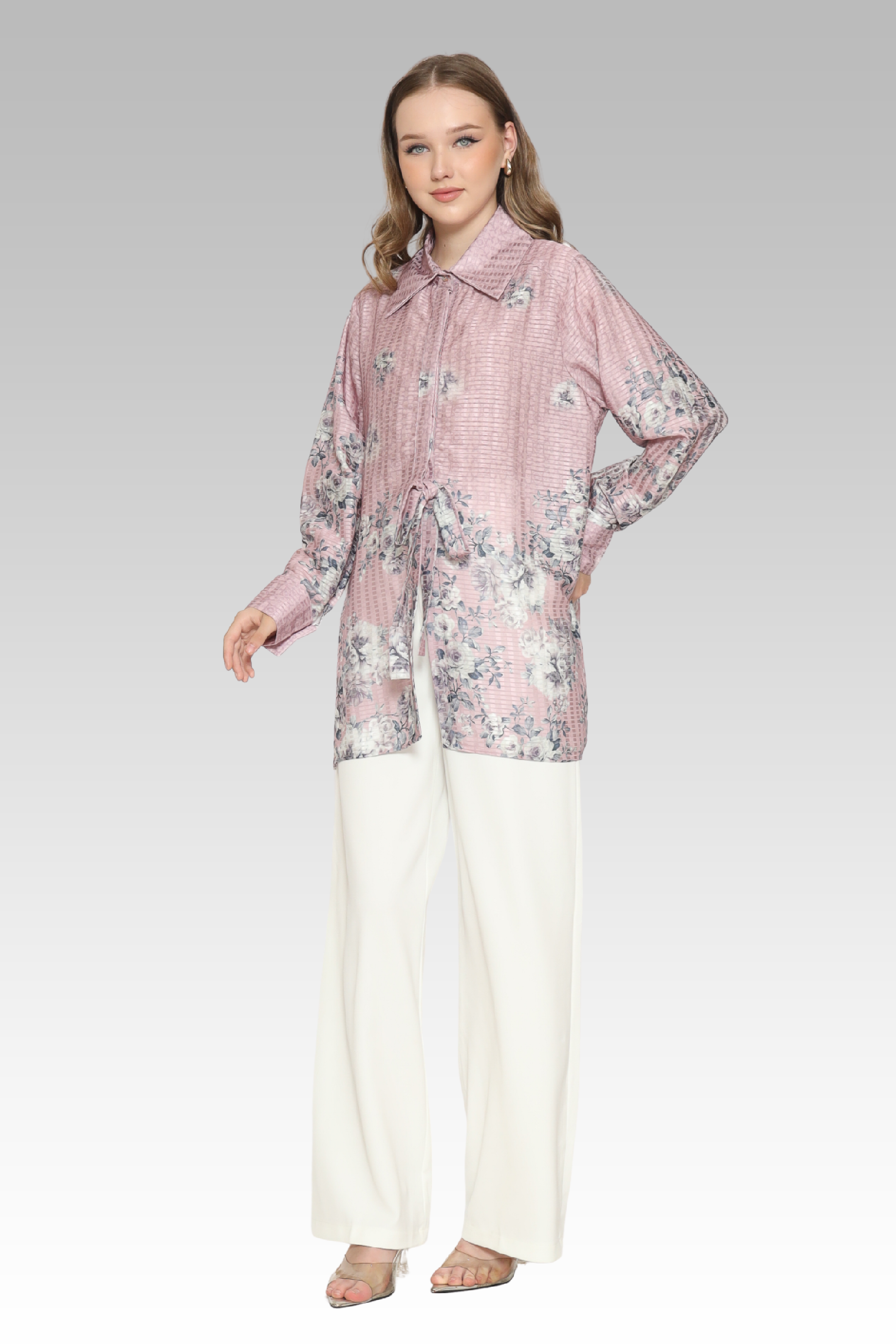 ME / Flower Silk Top