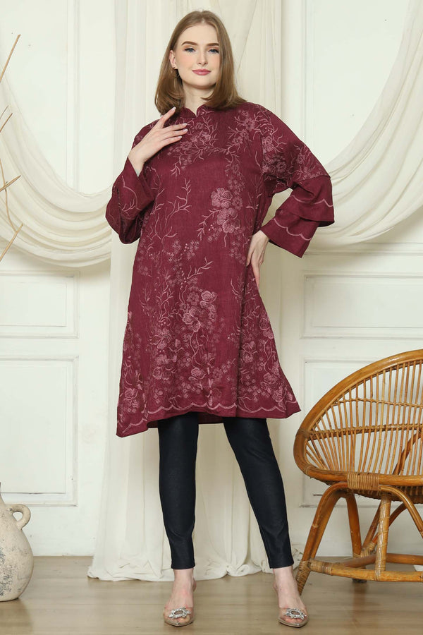 Belya Tunik Maroon