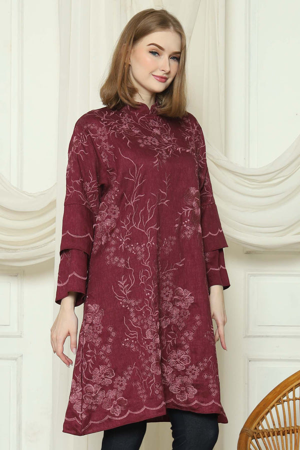 Belya Tunik Maroon