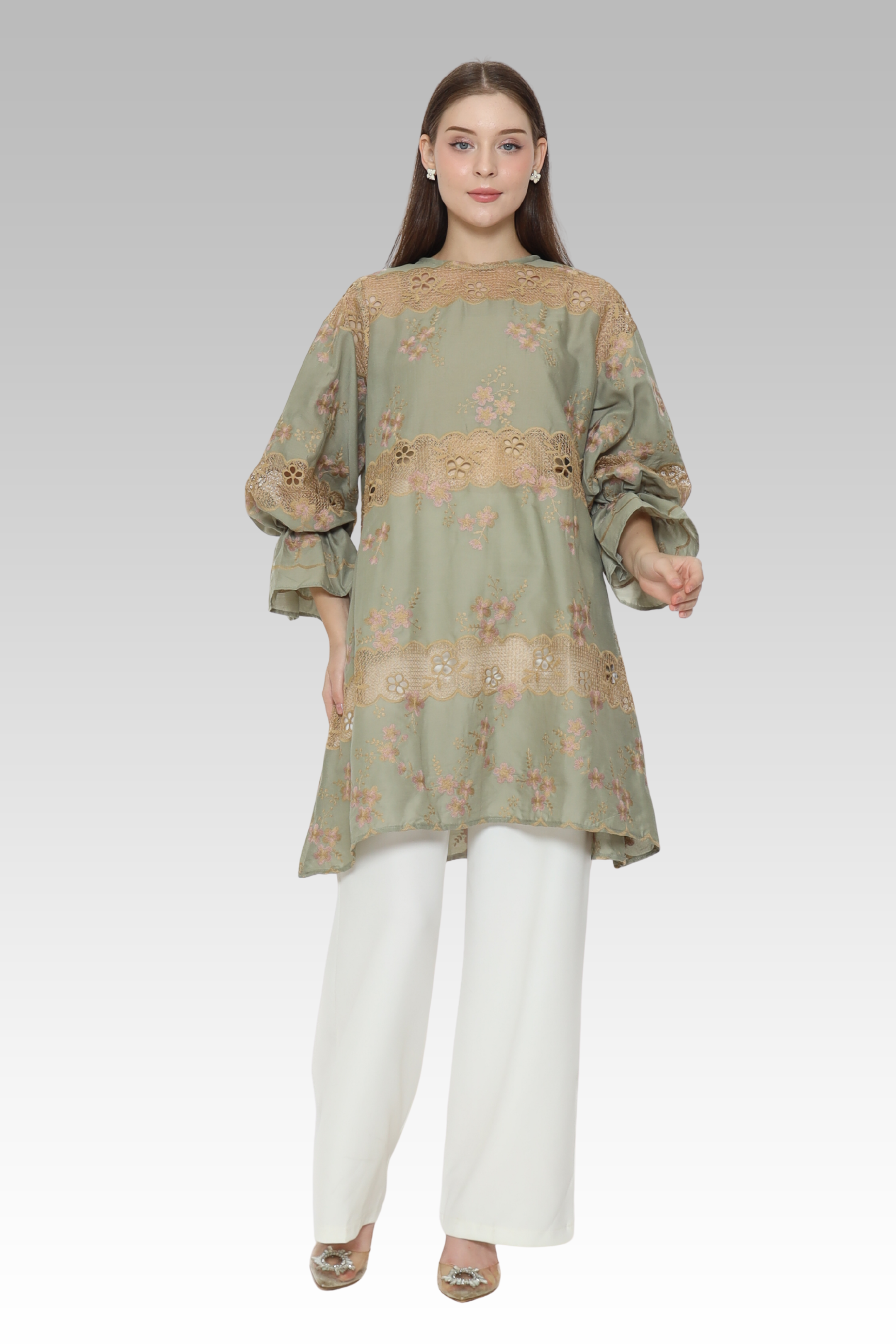 ME / Rose Silk Tunic