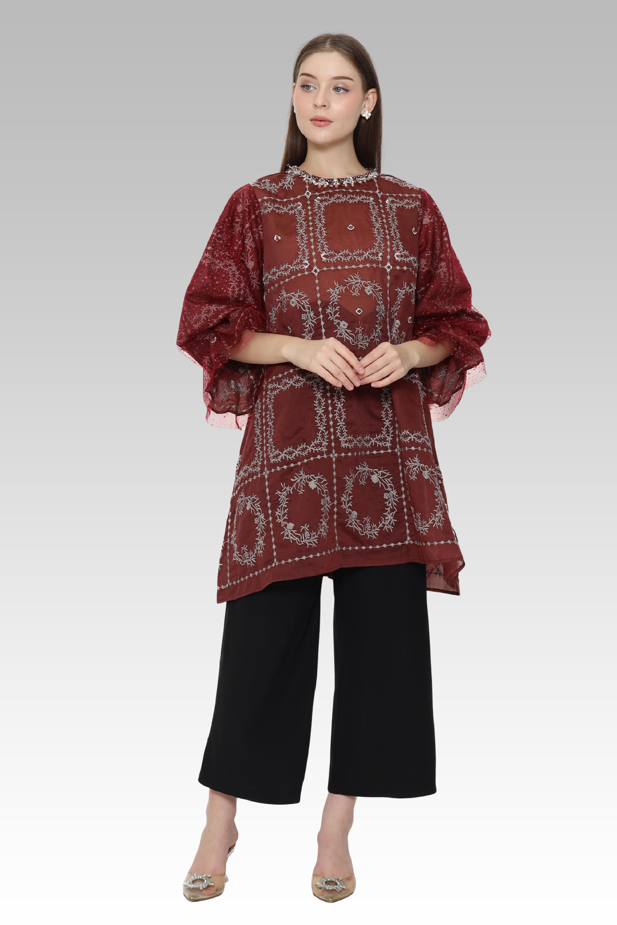 ME / Rose Silk Tunic