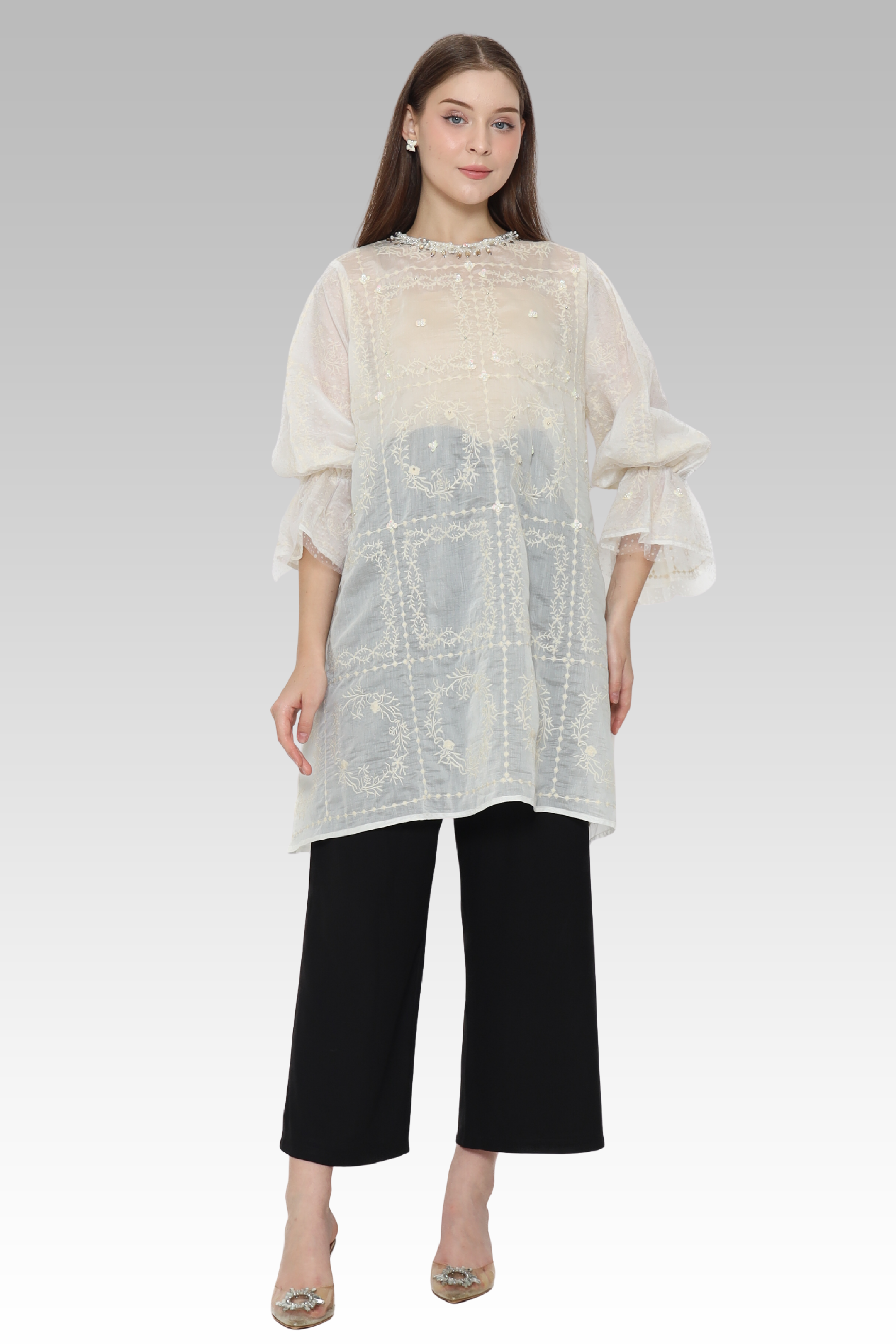 ME / Rose Silk Tunic