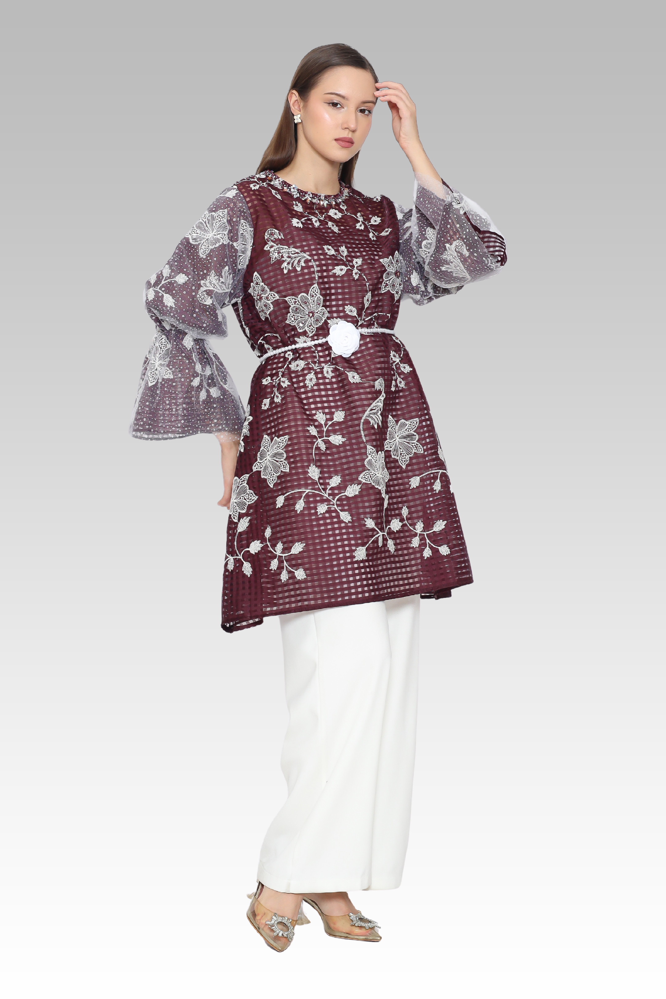 ME / Rose Silk Tunic
