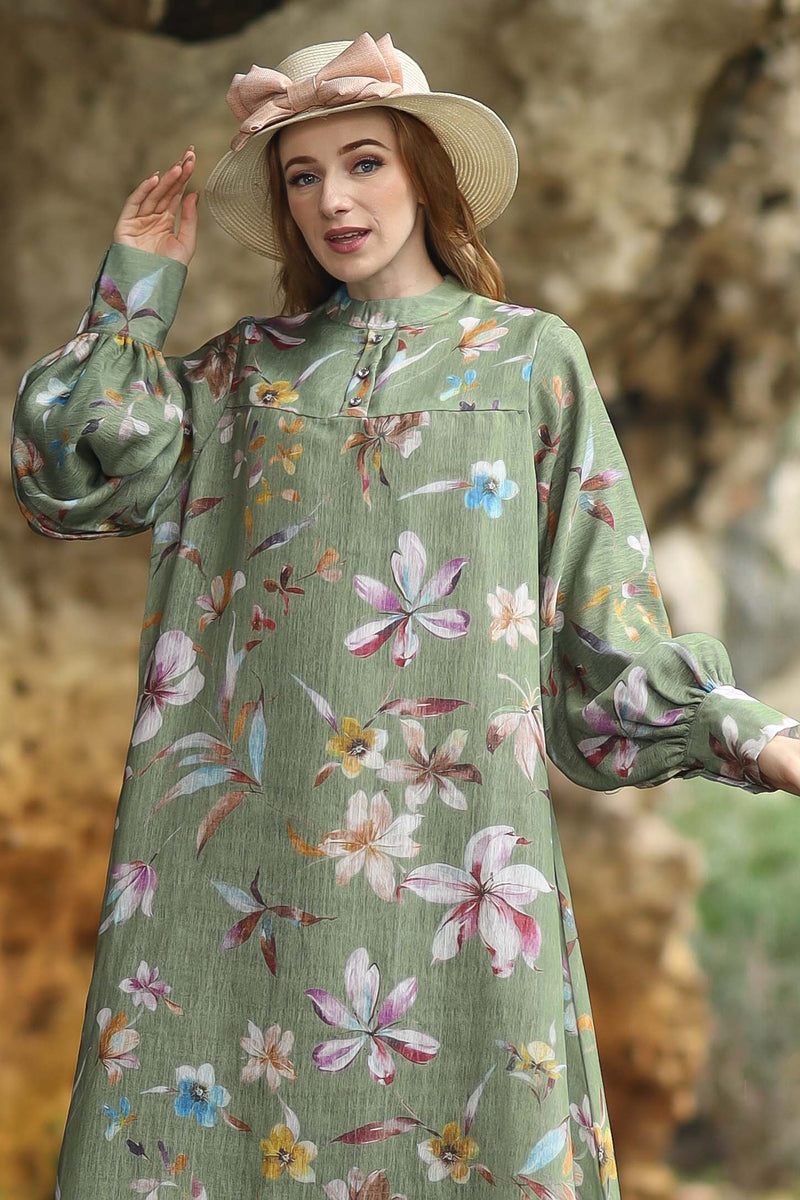 Azalia Dress Green